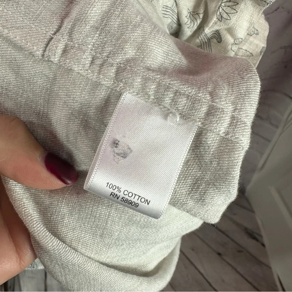 ROWM short sleeve button front shirt with cactus print size 3X - Picture 3 of 7